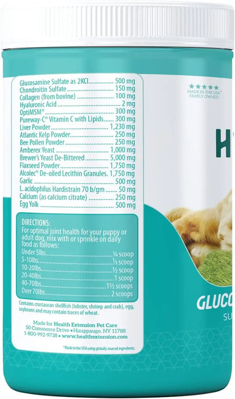 HEALTH EXTENSION - Health Extension Joint & Hip Supplement 453Gr. - The Red Vitamin MX - Cuidado De Cadera Y Articulaciones Para Perros - {{ shop.shopifyCountryName }}