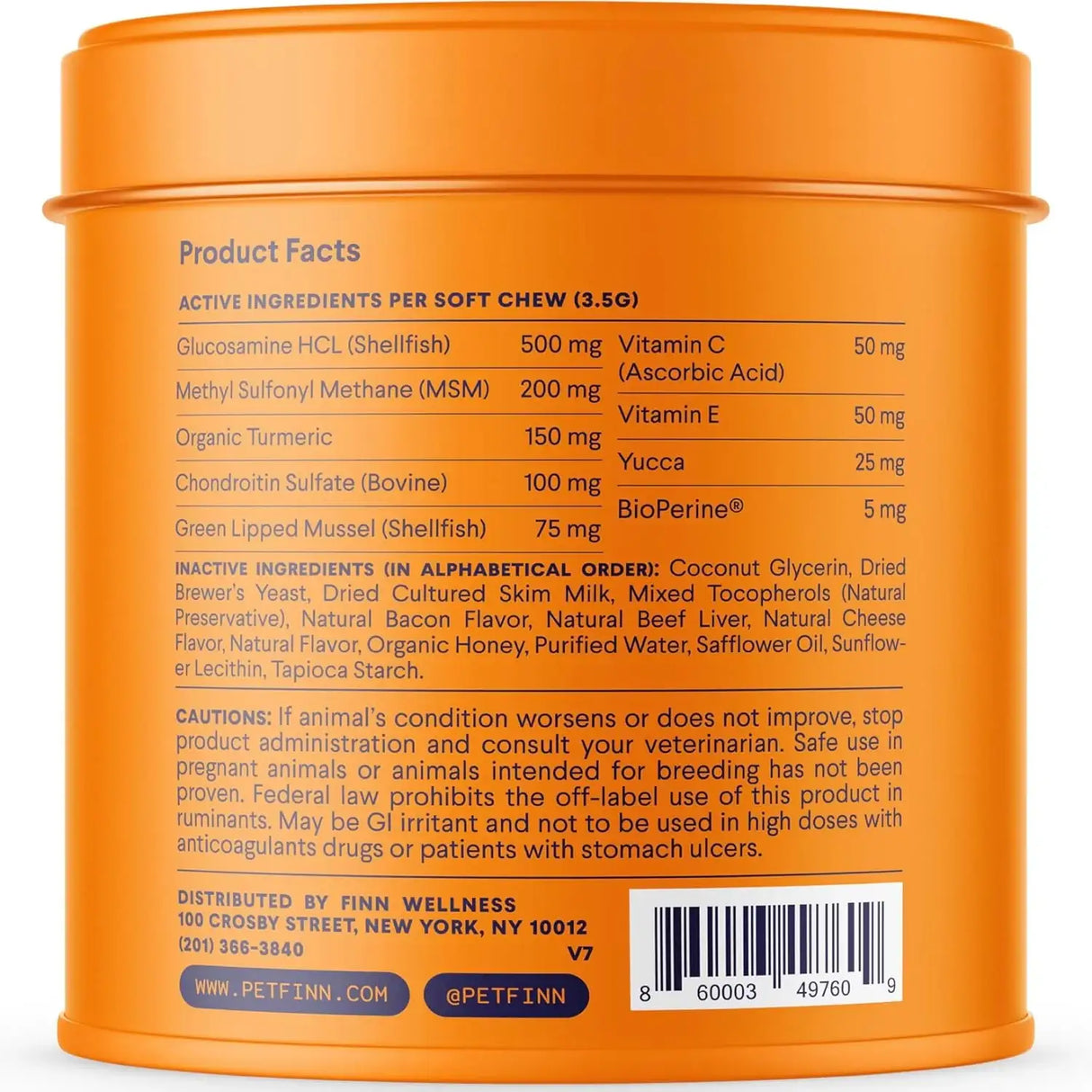 FINN - Finn Hip and Joint Supplement for Dogs 90 Masticables - The Red Vitamin MX - Cuidado De Cadera Y Articulaciones Para Perros - {{ shop.shopifyCountryName }}