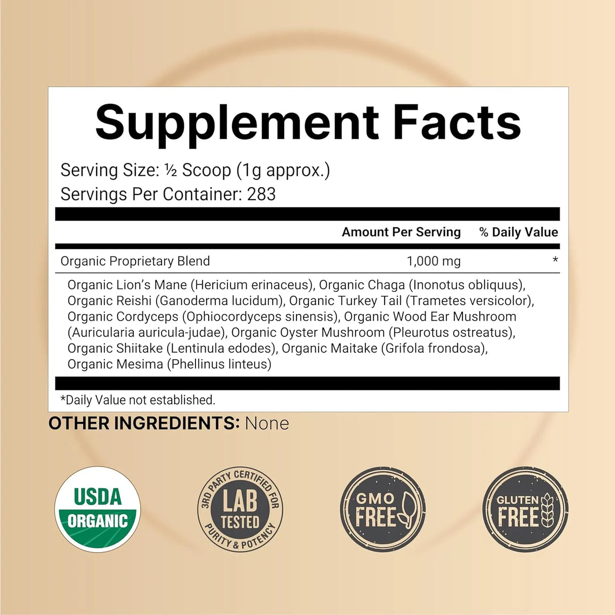 NATUREBELL - NatureBell Organic 10-in-1 Mushroom Powder 283Gr. - The Red Vitamin MX - Suplementos Alimenticios - {{ shop.shopifyCountryName }}