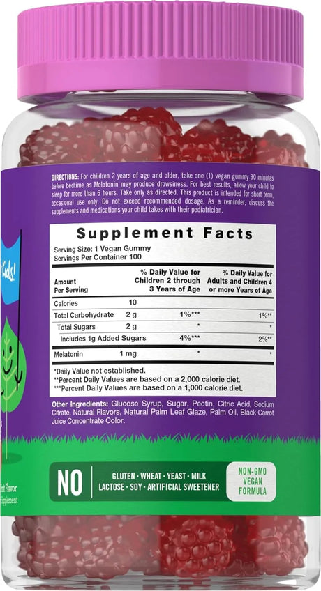 CARLYLE - Carlyle Kids Melatonin Gummies 1Mg. 100 Gomitas - The Red Vitamin MX - Suplementos Alimenticios - {{ shop.shopifyCountryName }}