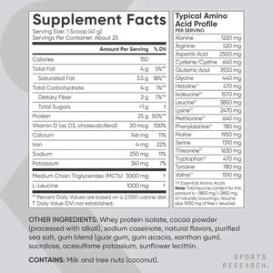 SPORTS RESEARCH - Sports Research Whey Protein Chocolate 1.03 Kg. - The Red Vitamin MX - Suplementos Alimenticios - {{ shop.shopifyCountryName }}
