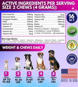 PAWIOUS - Pawious Dog 16 in 1 Multivitamin Chewable with Glucosamine 120 Masticables - The Red Vitamin MX - Multivitamínicos Para Perros - {{ shop.shopifyCountryName }}