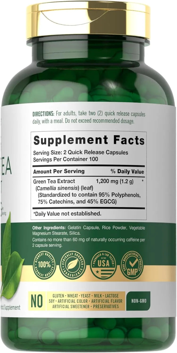 CARLYLE - Carlyle EGCG Green Tea Extract 1200Mg. 200 Capsulas - The Red Vitamin MX - Suplementos Alimenticios - {{ shop.shopifyCountryName }}