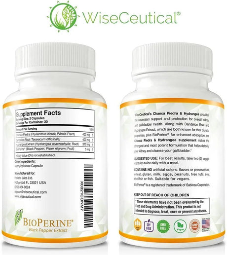 WISECEUTICAL - Wiseceutical Max Strength Chanca Piedra 60 Capsulas - The Red Vitamin MX - Suplementos Alimenticios - {{ shop.shopifyCountryName }}