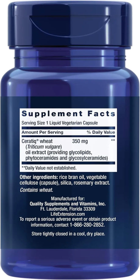 LIFE EXTENSION - Life Extension Skin Restoring Ceramides 30 Capsulas - The Red Vitamin MX - Suplementos Alimenticios - {{ shop.shopifyCountryName }}