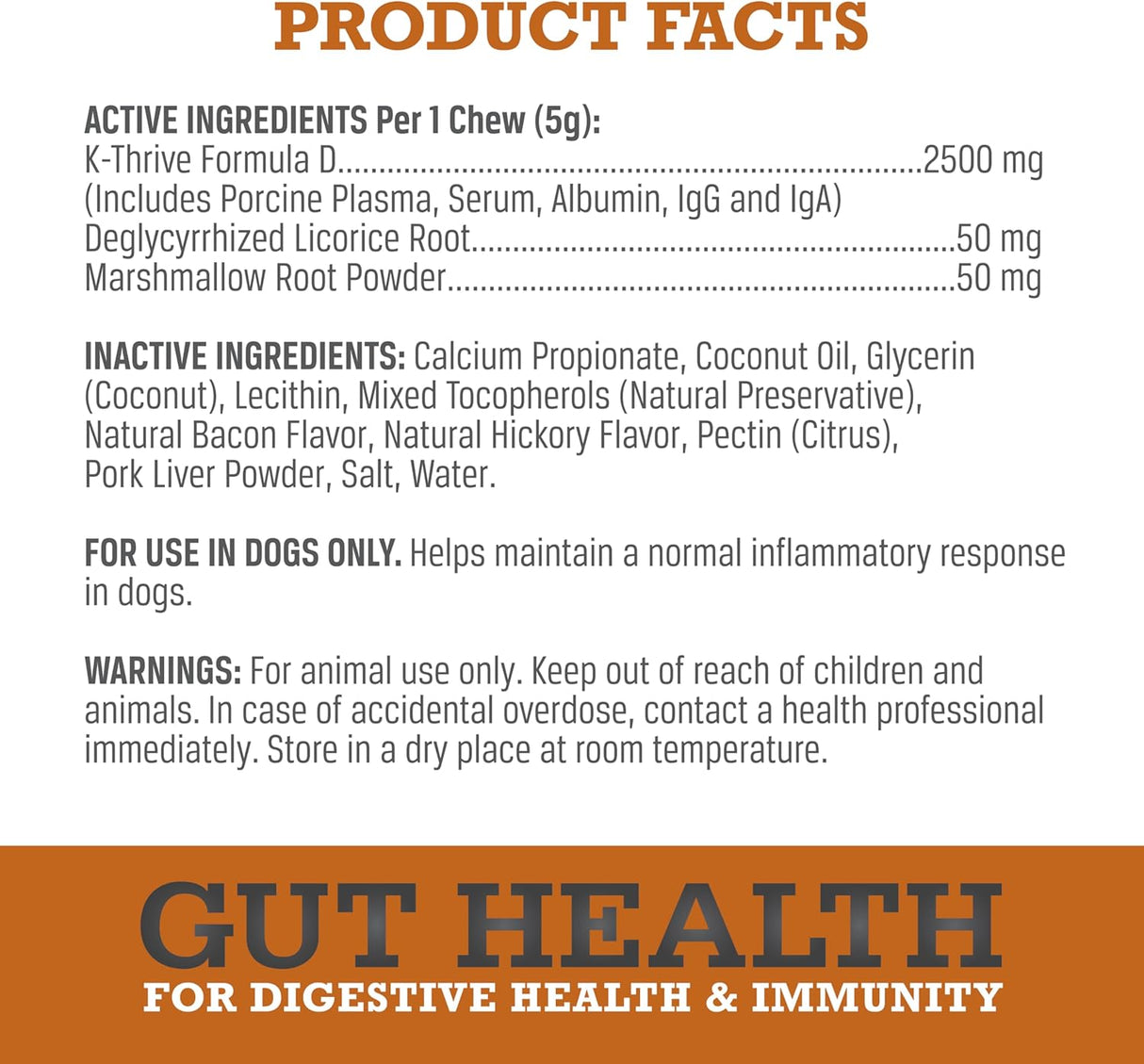 WINPRO Dog Gut Health Supplements 60 Masticables