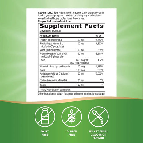NATURE'S WAY - Nature's Way B-100 Complex 100 Capsulas - The Red Vitamin MX - Suplementos Alimenticios - {{ shop.shopifyCountryName }}
