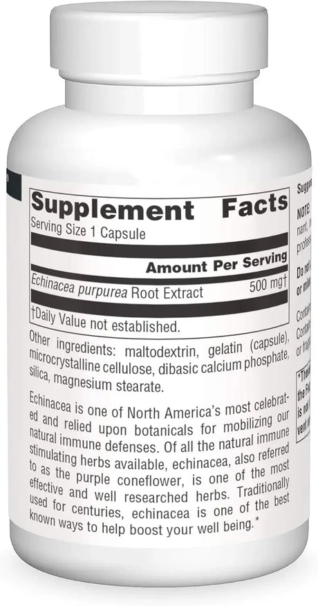 SOURCE NATURALS - Source Naturals Echinacea Root 500Mg. 100 Capsulas - The Red Vitamin MX - Suplementos Alimenticios - {{ shop.shopifyCountryName }}
