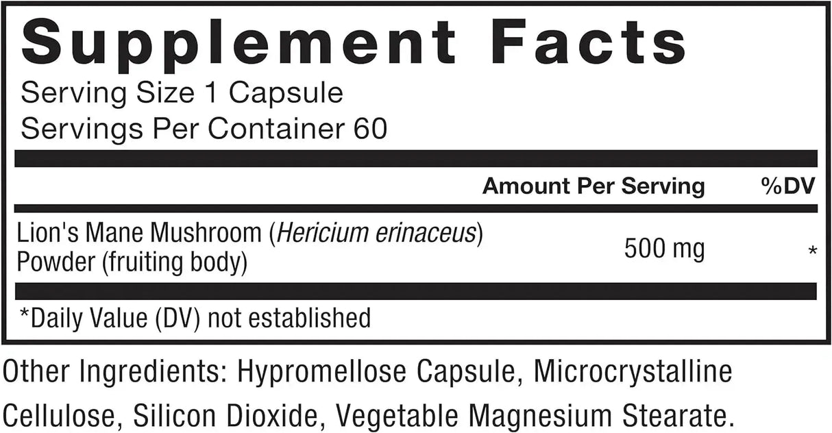 FORCE FACTOR - Force Factor Lion’s Mane 500Mg. 60 Capsulas - The Red Vitamin MX - Suplementos Alimenticios - {{ shop.shopifyCountryName }}