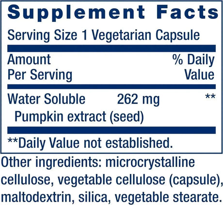 LIFE EXTENSION - Life Extension Water-Soluble Pumpkin Seed Extract 60 Capsulas - The Red Vitamin MX - Suplementos Alimenticios - {{ shop.shopifyCountryName }}