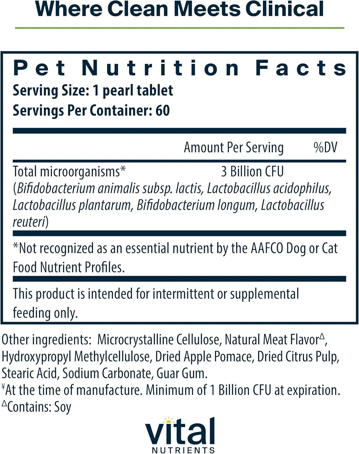 VITAL NUTRIENTS - Vital Nutrients Pro Pets Probiotics for Dogs and Cats 60 Tabletas - The Red Vitamin MX - Probióticos Para Perros - {{ shop.shopifyCountryName }}