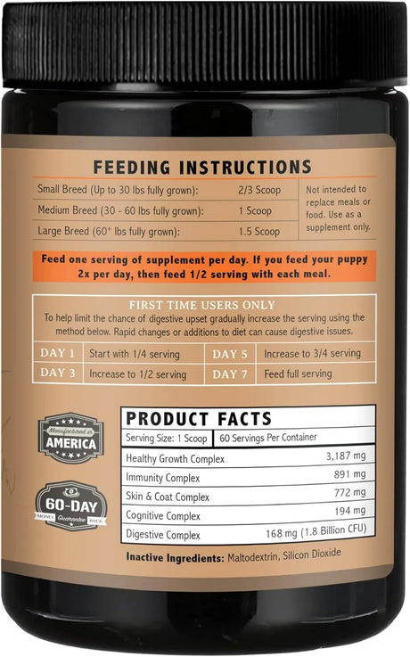 ALPHA DOG NUTRITION - Alpha Dog Nutrition OptiPup All-in-1 Puppy Multivitamin 60 Servicios 304Gr. - The Red Vitamin MX - Multivitamínicos Para Perros - {{ shop.shopifyCountryName }}