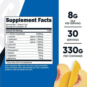 NUTRICOST - Nutricost EAA Powder 30 Servicios Peach Mango 330Gr. - The Red Vitamin MX - Suplementos Alimenticios - {{ shop.shopifyCountryName }}