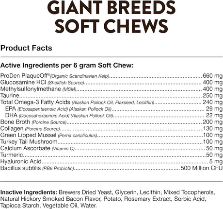 NATURVET - NaturVet Giant Breeds Supplement 50 Masticables - The Red Vitamin MX - Multivitamínicos Para Perros - {{ shop.shopifyCountryName }}