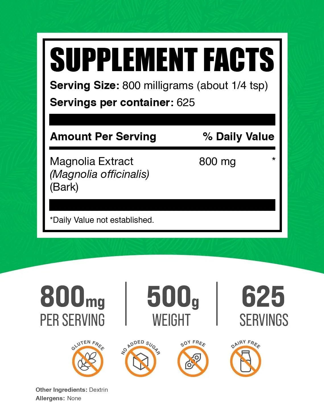 BULK SUPPLEMENTS - Bulk Supplements Magnolia Bark Extract Powder 500Gr. - The Red Vitamin MX - Suplementos Alimenticios - {{ shop.shopifyCountryName }}