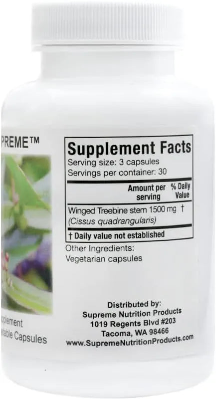 SUPREME NUTRITION - Supreme Nutrition Cissus Supreme 90 Capsulas - The Red Vitamin MX - Suplementos Alimenticios - {{ shop.shopifyCountryName }}