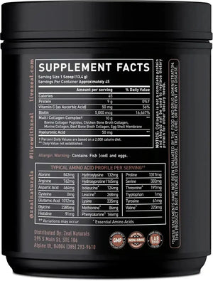 ZEAL NATURALS - Zeal Naturals Premium Multi Collagen Peptides Protein Powder Chocolate 603Gr. - The Red Vitamin MX - Suplementos Alimenticios - {{ shop.shopifyCountryName }}