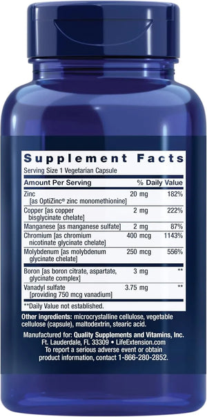 LIFE EXTENSION - Life Extension Only Trace Minerals 90 Capsulas - The Red Vitamin MX - Suplementos Alimenticios - {{ shop.shopifyCountryName }}