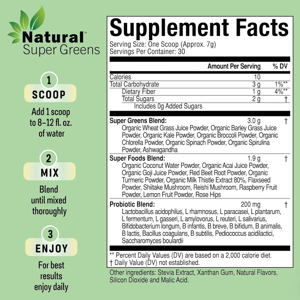 NATURAL VITAMINS - Natural Vitamins Natural Super Greens Powder 30 Servicios Citrus Berry 210Gr. - The Red Vitamin MX - Suplementos Alimenticios - {{ shop.shopifyCountryName }}