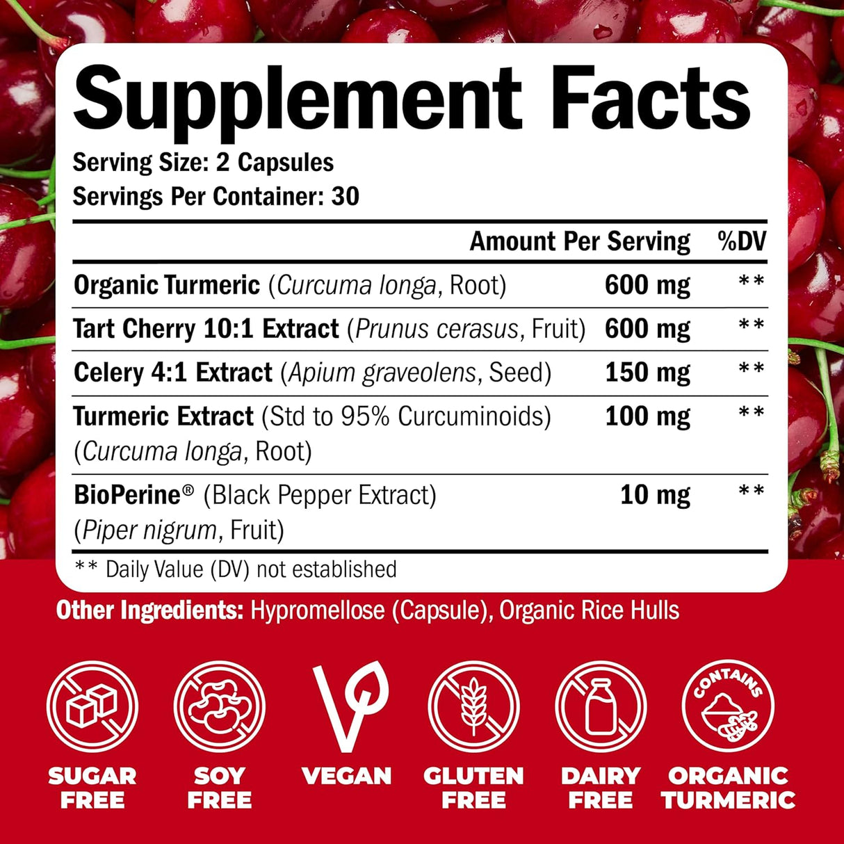 VIMERSON HEALTH - Vimerson Health Turmeric with 10:1 Tart Cherry Extract 60 Capsulas 2 Pack - The Red Vitamin MX - Suplementos Alimenticios - {{ shop.shopifyCountryName }}