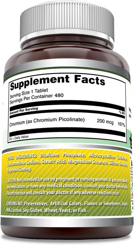 AMAZING FORMULAS - Amazing Formulas Chromium Picolinate 480 Tabletas - The Red Vitamin MX - Suplementos Alimenticios - {{ shop.shopifyCountryName }}