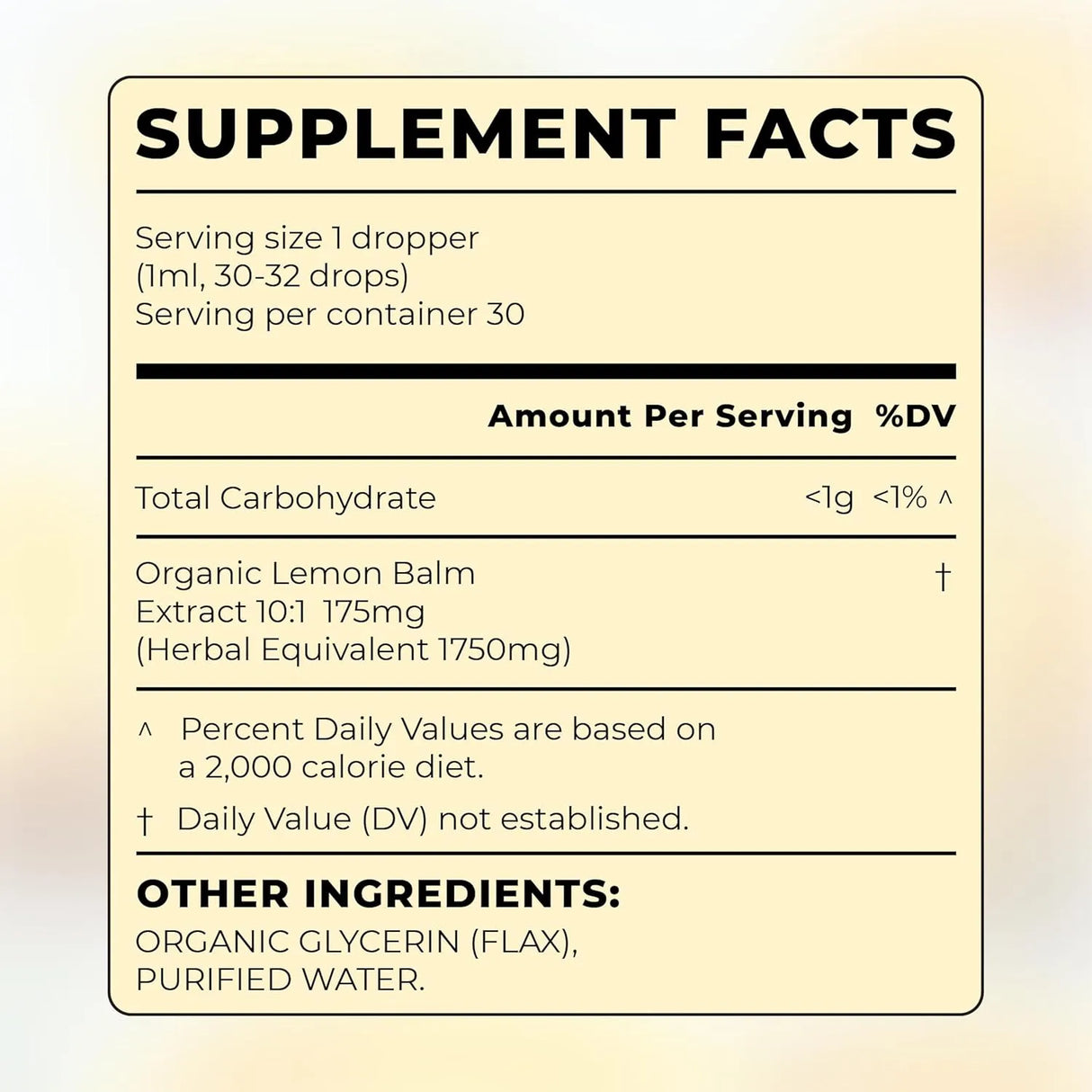 ELIRE - Elire Organic Lemon Balm Extract 30Ml. - The Red Vitamin MX - Suplementos Alimenticios - {{ shop.shopifyCountryName }}