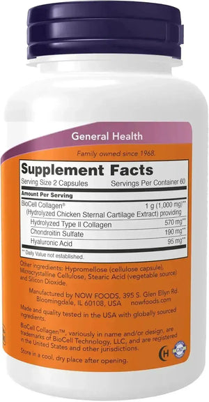 NOW SUPPLEMENTS - NOW Supplements BioCell Collagen 120 Capsulas - The Red Vitamin MX - Suplementos Alimenticios - {{ shop.shopifyCountryName }}
