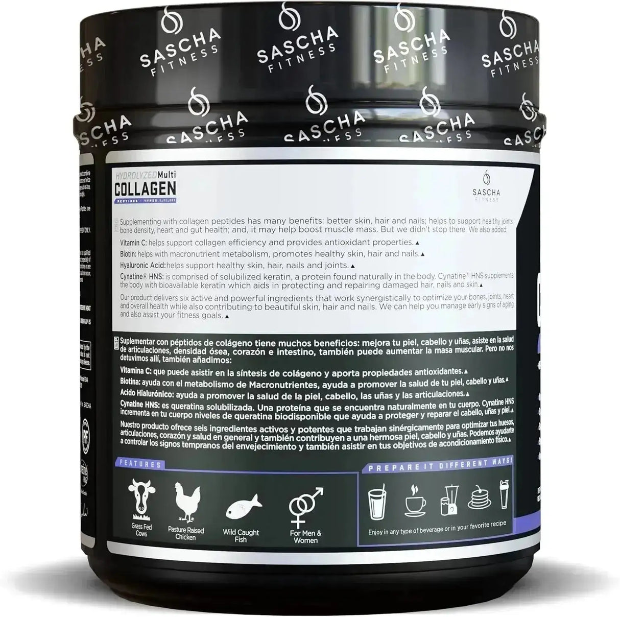 SASCHA FITNESS - SASCHA FITNESS Hydrolyzed Multi Collagen Peptides Tipes 1,2 & 3 Chocolate 490Gr. - The Red Vitamin MX - Suplementos Alimenticios - {{ shop.shopifyCountryName }}
