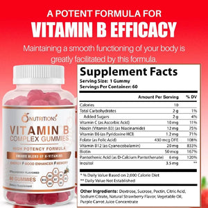 O NUTRITIONS - O NUTRITIONS Vitamin B Complex Vegan Gummies 60 Gomitas - The Red Vitamin MX - Suplementos Alimenticios - {{ shop.shopifyCountryName }}