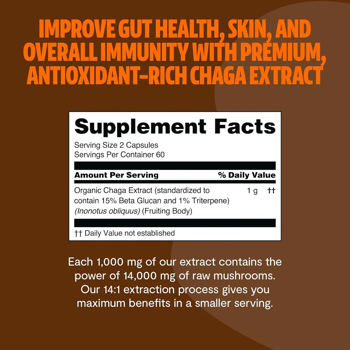 FRESHCAP - FreshCap Chaga Mushrooms 14,000Mg. 120 Capsulas - The Red Vitamin MX - Suplementos Alimenticios - {{ shop.shopifyCountryName }}