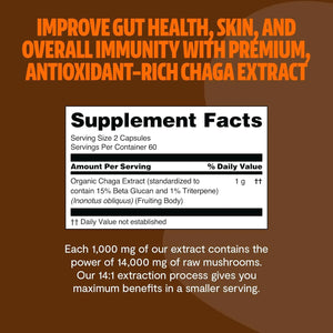 FRESHCAP - FreshCap Chaga Mushrooms 14,000Mg. 120 Capsulas - The Red Vitamin MX - Suplementos Alimenticios - {{ shop.shopifyCountryName }}