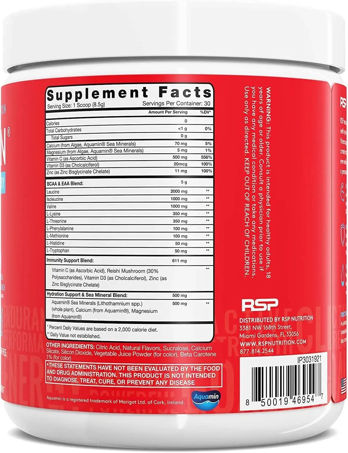 RSP - RSP AminoLean Recovery 30 Servicios Tropical Punch 255Gr. - The Red Vitamin MX - Suplementos Alimenticios - {{ shop.shopifyCountryName }}