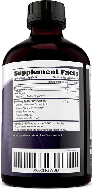 PURELY HOLISTIC - Purely Holistic Organic Elderberry Syrup 472Ml. - The Red Vitamin MX - Suplementos Alimenticios - {{ shop.shopifyCountryName }}