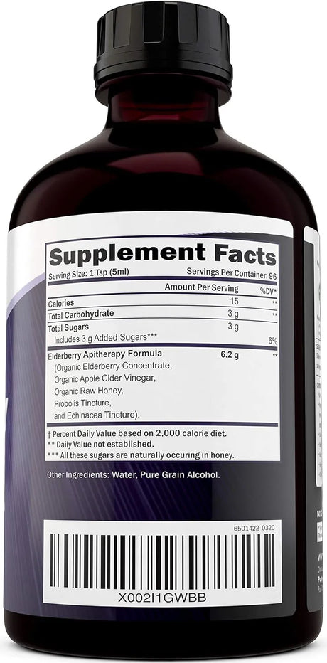 PURELY HOLISTIC - Purely Holistic Organic Elderberry Syrup 472Ml. - The Red Vitamin MX - Suplementos Alimenticios - {{ shop.shopifyCountryName }}