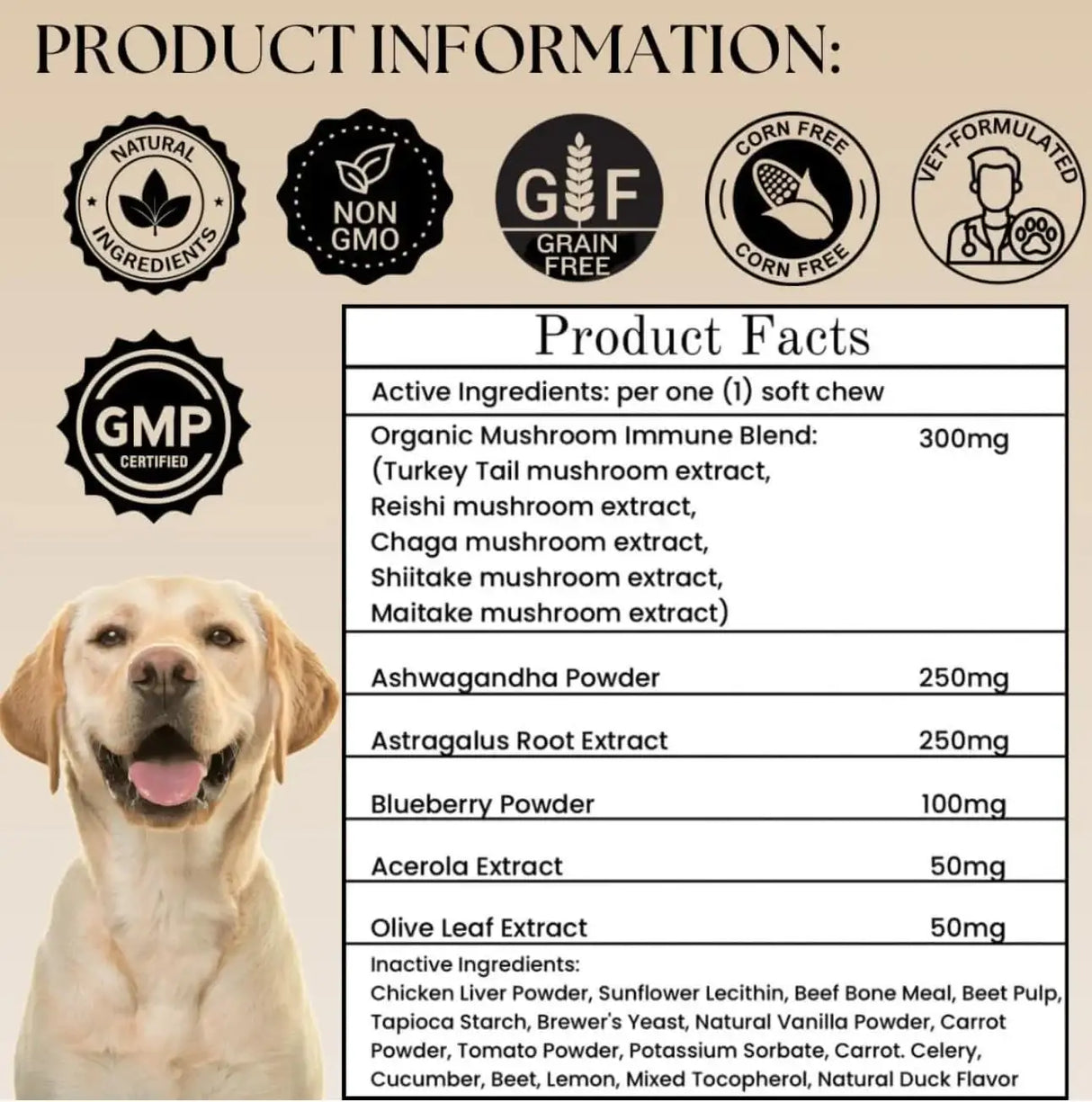 ELECTRIC ELIXIR - Electric Elixir Dogs Immune Support Mushroom Supplement 90 Masticables - The Red Vitamin MX - Suplementos Herbales Para Perros - {{ shop.shopifyCountryName }}