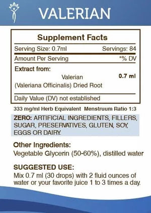 SECRETS OF THE TRIBE - Secrets of the Tribe Valerian Alcohol-Free Tincture 2 Fl.Oz. - The Red Vitamin MX - Suplementos Alimenticios - {{ shop.shopifyCountryName }}