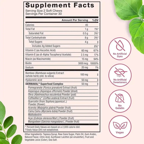 FORCE FACTOR - Force Factor Collagen Boosting Superfoods 60 Masticables 2 Pack - The Red Vitamin MX - Suplementos Alimenticios - {{ shop.shopifyCountryName }}