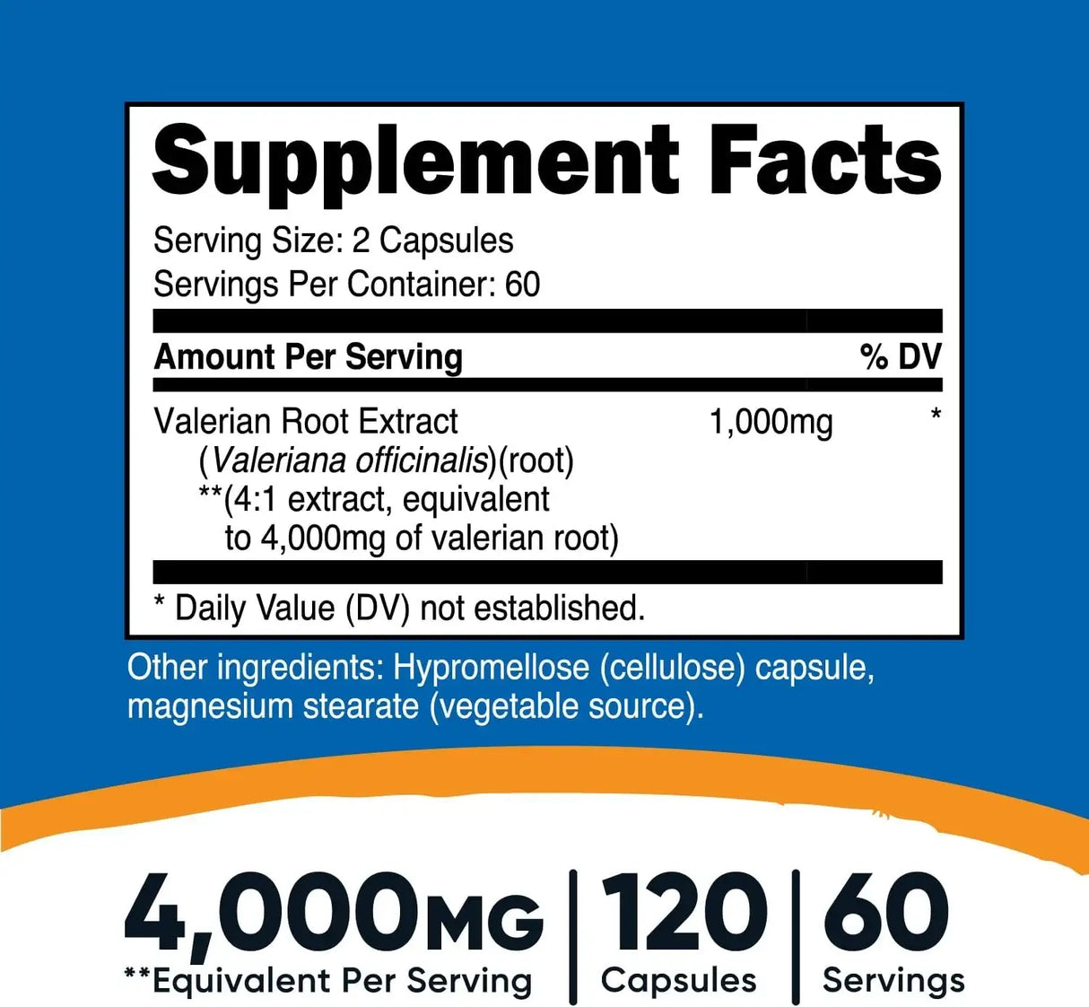 NUTRICOST - Nutricost Valerian Root 4000Mg. 120 Capsulas - The Red Vitamin MX - Suplementos Alimenticios - {{ shop.shopifyCountryName }}