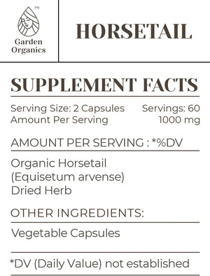 GARDEN ORGANICS - Garden Organics Horsetail 1000Mg. 120 Capsulas - The Red Vitamin MX - Suplementos Alimenticios - {{ shop.shopifyCountryName }}