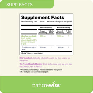 NATUREWISE - Naturewise Garcinia Cambogia 90 Capsulas - The Red Vitamin MX - Suplementos Alimenticios - {{ shop.shopifyCountryName }}