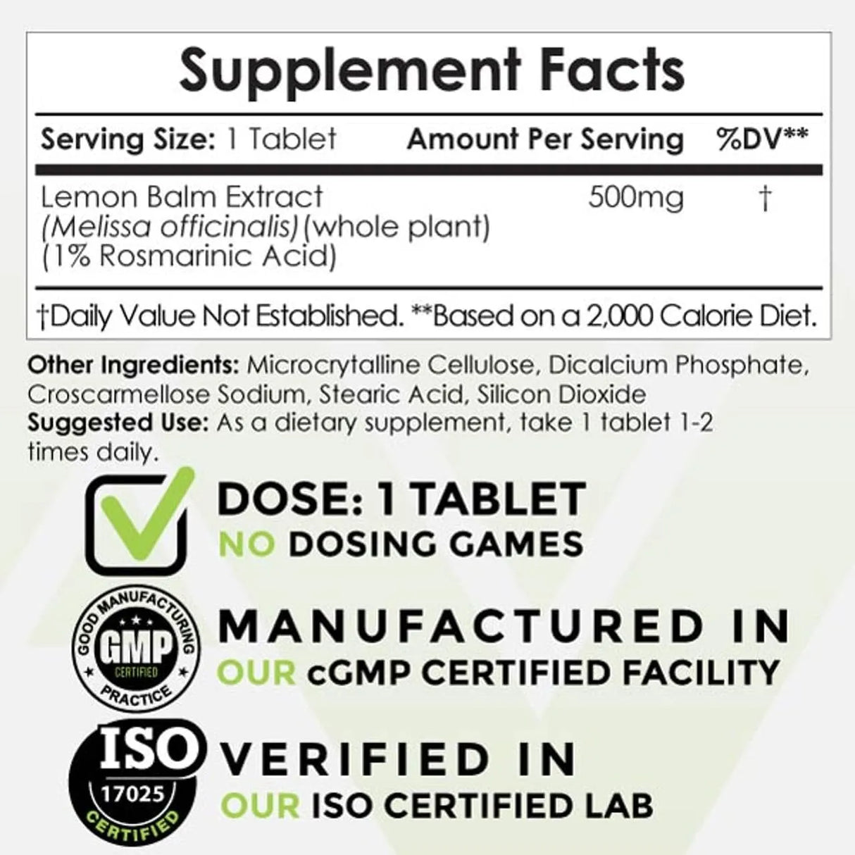 NOOTROPICS DEPOT - Nootropics Depot Lemon Balm Extract 500Mg. 60 Capsulas - The Red Vitamin MX - Suplementos Alimenticios - {{ shop.shopifyCountryName }}