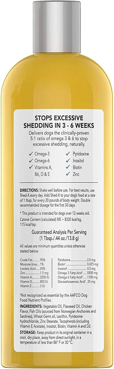 SYNERGYLABS - SynergyLabs Shed-X Liquid Dog Supplement Fish Oil for Dogs 16 Fl.Oz. - The Red Vitamin MX - Aceite De Pescado Para Perros - {{ shop.shopifyCountryName }}