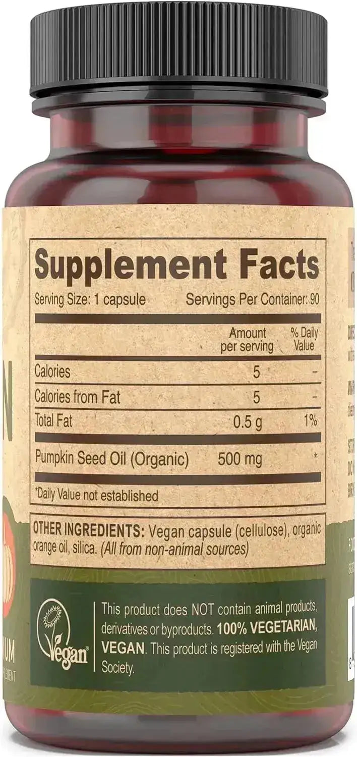 DEVA - DEVA Nutrition Vegan Pumpkin Seed Oil 500Mg. 90 Capsulas - The Red Vitamin MX - Suplementos Alimenticios - {{ shop.shopifyCountryName }}