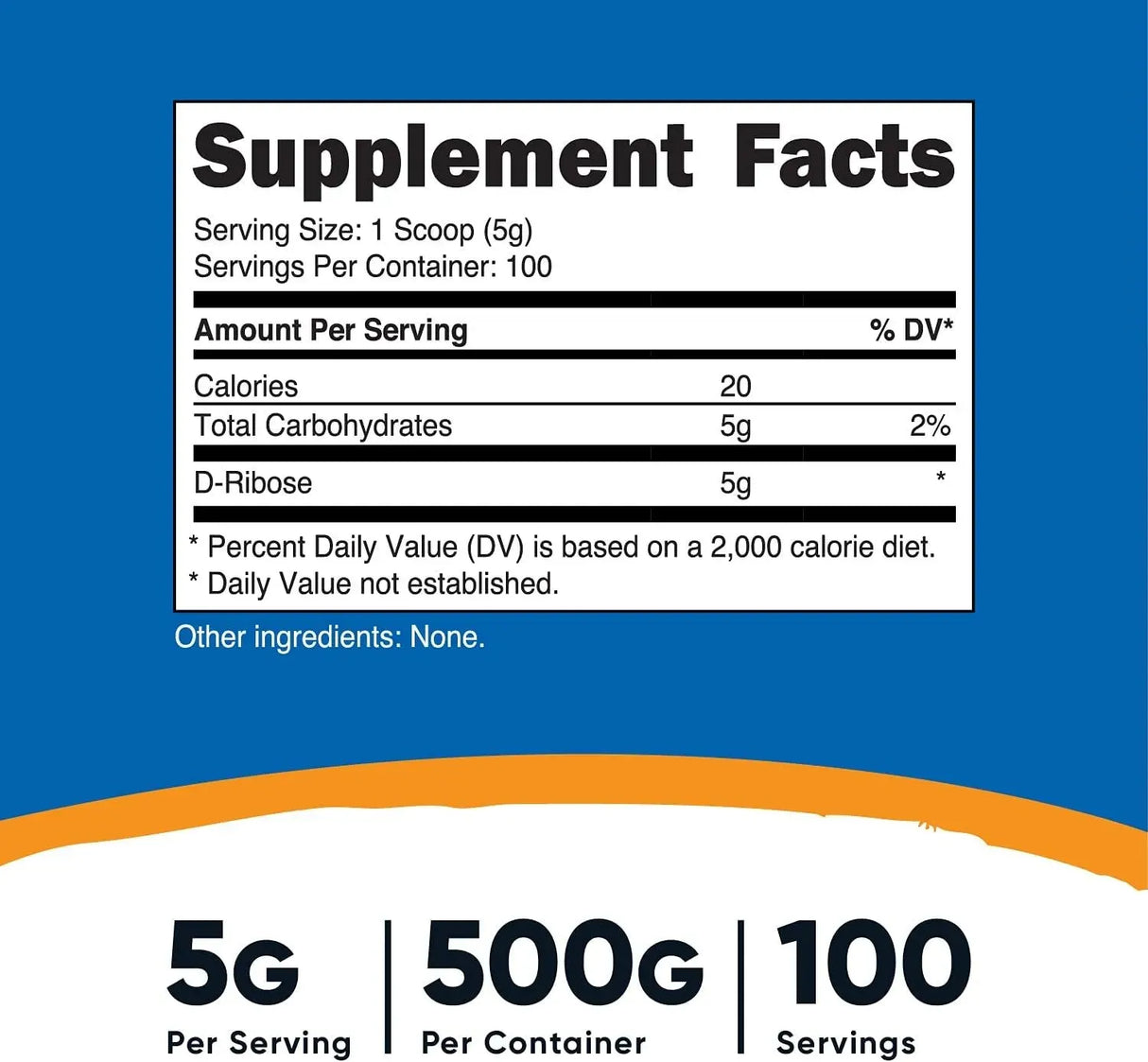 NUTRICOST - Nutricost D-Ribose Powder 500Gr. 2 Pack - The Red Vitamin MX - Suplementos Alimenticios - {{ shop.shopifyCountryName }}