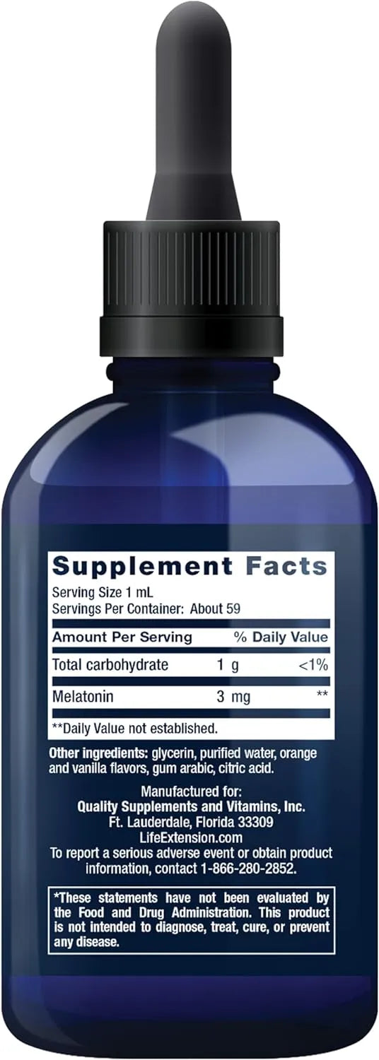 LIFE EXTENSION - Life Extension Fast-Acting Liquid Melatonin 2 Fl.Oz. - The Red Vitamin MX - Suplementos Alimenticios - {{ shop.shopifyCountryName }}