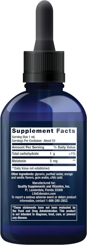LIFE EXTENSION - Life Extension Fast-Acting Liquid Melatonin 2 Fl.Oz. - The Red Vitamin MX - Suplementos Alimenticios - {{ shop.shopifyCountryName }}