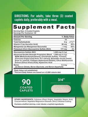 Nature's Truth Glucosamine Chondroitin MSM Complex 90 Tabletas