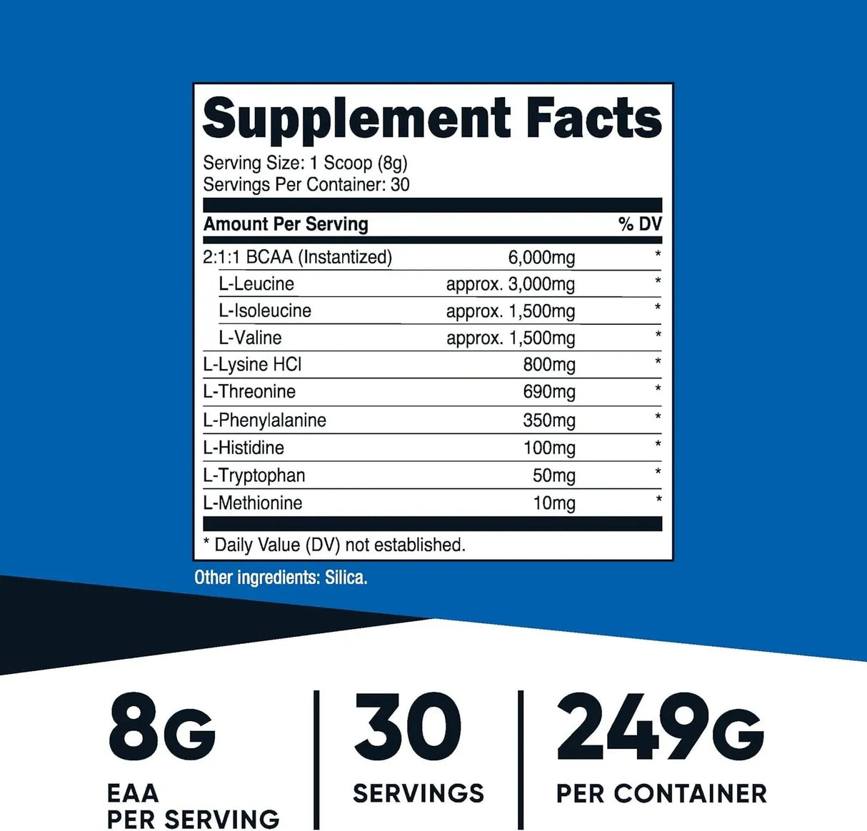 NUTRICOST - Nutricost EAA Powder 30 Servicios Unflavored 330Gr. - The Red Vitamin MX - Suplementos Alimenticios - {{ shop.shopifyCountryName }}