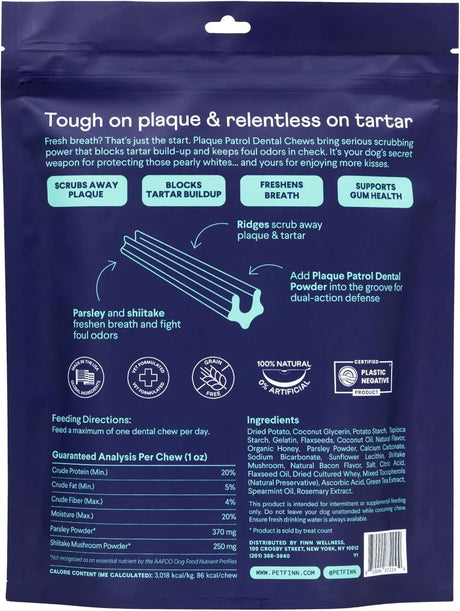FINN - Finn Plaque Patrol Dental Chews Medium/Large Dogs, 25+ lbs 425Gr. - The Red Vitamin MX - Cuidado Dental Para Perros - {{ shop.shopifyCountryName }}