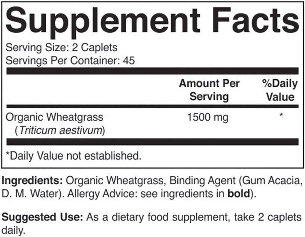 BRIEOFOOD - Brieofood Organic Wheatgrass 1500Mg 90 Tabletas - The Red Vitamin MX - Suplementos Alimenticios - {{ shop.shopifyCountryName }}